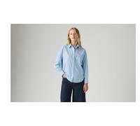 Camisa Harlie Bf Mujer Talla S. Color Azul