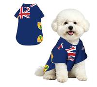 Camisa hawaiana con la bandera de las Islas Turcas y Caicos, talla XL, para perros pequeños, bonito traje de playa de verano para cachorros, ropa suave y transpirable para gatos con botones