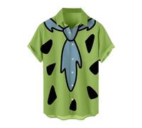 Camisa Hawaiana de Manga Corta, Estampado 3D, Informal, con Gráficos, Ajuste Regular para Hombre, de Verano, para Playa