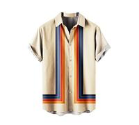 Camisa hawaiana de manga corta para hombre, camisa de flamenco floral, camisa de verano con botones, estampado floral, camiseta y pantalones cortos, camisa de playa, juego de fiesta, vacaciones