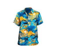 Camisa Hawaiana de Manga Corta para Hombre | Camisa de Verano con Estampado Tropical | Ajuste Regular y Tejido Ligero 100% Poliéster