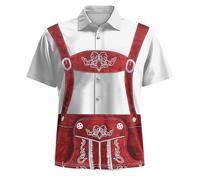 Camisa Hawaiana Hombre,Camisa de Vacaciones al Aire Libre de Manga Corta para Playa con Estampado Completo de Solapa Informal con un Pecho de Primavera para Hombre