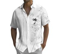 Camisa hawaiana para hombre, camisa de manga corta, camisa de verano informal, camisa de playa con botones, camisa de ocio, camisa hawaiana, camisa hawaiana, camisa de manga larga, acabado vintage