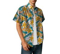 Camisa hawaiana para hombre de manga corta con flores, camisas hawaianas, informales, casuales, camisa hawaiana, botón hacia abajo, camisa de vacaciones, camisa de viaje, playa, ropa de verano, ropa