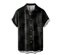 Camisa hawaiana para hombre, traje de manga corta, ropa personalizada, disfraz, ocio, verano, vacaciones, tops florales, divertido, informal, playera, camisa hawaiana, cuello de solapa y manga corta