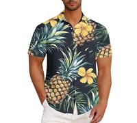 Camisa hawaiana para hombre, traje de manga corta, ropa personalizada, disfraz, ocio, verano, vacaciones, tops, flores, divertido, informal, playera, retro, camisa para hombre, a rayas, estampado de