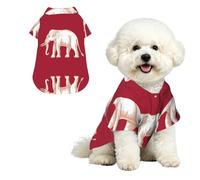 Camisa hawaiana para perro con estampado de bandera de la soberanía siamesa, ropa transpirable y fresca para mascotas, adecuada para camisas deportivas al aire libre para gatos y perros
