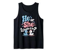 Camisa He Or She Waddle It Be, lindo pato, revelación de género Camiseta sin Mangas
