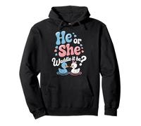 Camisa He Or She Waddle It Be, lindo pato, revelación de género Sudadera con Capucha