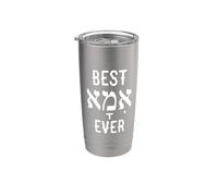 Camisa hebrea Best Imma Ever para mamá, regalo de Hanukkah Vaso térmico de acero inoxidable de doble pared