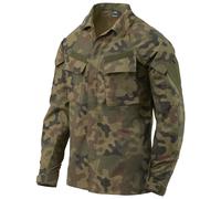 Camisa Helikon Raid Hombre Uniforme Militar Ejército PL Woodland Camo