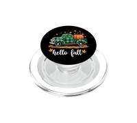 Camisa Hello Fall Divertida para Halloween, diseño de Calabaza y búfalo a Cuadros PopSockets PopGrip para MagSafe