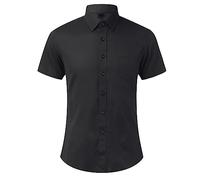 Camisa Hombre Algodon Camisetas Hombre Basica Ajustada Informal Color Liso con coración Bolsillo Manga Corta para True Classic T-Shirt Running