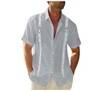 Camisa Hombre Camisa De Lino Hombre Camisetas Tallas Grandes Chaquetas Americanas Americana Casual Polera Azul Medieval Guayabera Camiseta Blanca Manga Corta Verano Camisas Estampadas Jersey Ropa