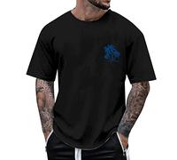 Camisa Hombre Deporte Camiseta Hombre Manga Corta Parte Superior con Estampado Arbolito Playa Verano para Blusa Manga Corta Cuello Redondo Partes Superiores True Classic T-Shirt Running