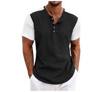 Camisa hombre holgada gran tamaño deporte hombre cuello redondo cómodo suave ropa diaria al aire libre moda gimnasio fitness vacaciones verano hombres cuello redondo suave transpirable camisetas, A-le