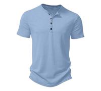Camisa Hombre Lino Camiseta Hombre Proteccion Solar Informales para Color Puro Básica Cómoda Verano Parte Superior Manga Corta Talle Botón Uso Diario Mezcla Transpirable True Classic T-Shirt Running