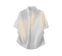 Camisa Hombre Manga Corta Camisa Lino Hombre Manga Guayabera Ropa Primavera De Seda Viscosa Conjunto Verano Blanca Cubana Camisas Slim Fit Flores XXXL Camiseta Botones Personalizada Hawaiana Traje T