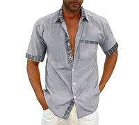 Camisa Hombre Manga Corta Camisas Hombre Camisa Hawaiana Chaqueta Americana Casual Ropa Lino De Verano Camiseta Blanca Conjunto Remeras Primavera Chaquetas Americanas Rosa Estampada Camisetas Blancas