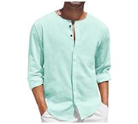 Camisa Hombre Manga Larga, Camisa Hombre De Gran Tamaño Color Sólido Corte suelto Casual Cómodo Ligero Delgado Blusa De Todos Los Días Simple Chic Pasa Por Todo Temperamento Alto