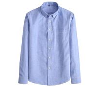 Camisa Hombre Manga Larga Camiseta Hombre Grande Tamaño Casual Color Sólido Corte Delgado De Todos Los Días Blusa Cómodo Pasillo Chic Temperamento de Negocios Ropa