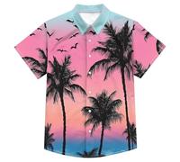 Camisa Hombre Slim Fit, Camisas de Hombre,Informal Moderna de Manga Corta con Botones y Estampado Estival Que Ofrece Estilo y Comodidad Superior