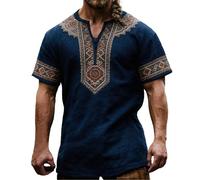 Camisa Hombre Slim Fit Camiseta Hombre Hawaiana Documentos Históricos Impresos con Ilustraciones sobre La Mitología Nórdica Medieval Camisas Polo Deportes Primavera