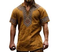 Camisa Hombre Slim Fit Camiseta Hombre Hawaiana Documentos Históricos Impresos con Ilustraciones sobre La Mitología Nórdica Medieval Camisas Polo Deportes Primavera