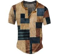 Camisa Hombre Tecnica Camisetas Hombre Transpirable Manga Corta Informal Holgada Personalidad Y Moda con Impresión Digital para Camisa Medieval Entrenamiento