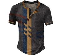 Camisa Hombre Tecnica Camisetas Hombre Transpirable Manga Corta Informal Holgada Personalidad Y Moda con Impresión Digital para Camisa Medieval Entrenamiento