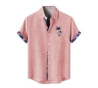 Camisa Hombre Tirantes Camisetas Hombre Vaquera Florales para con Botones Tropicales Vacaciones Playa Camisa Medieval Entrenamiento