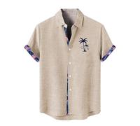 Camisa Hombre Tirantes Camisetas Hombre Vaquera Florales para con Botones Tropicales Vacaciones Playa Camisa Medieval Entrenamiento