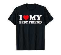 Camisa I Love My Best Friend I Heart My Best Friend BFF Camiseta