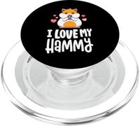 Camisa «I Love My Hammy», Bonita Camisa Kawaii de hámster, Regalo para niños PopSockets PopGrip para MagSafe