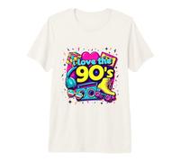 Camisa I Love The 90s para Hombre y Mujer, Disfraz de Fiesta Vintage de los años 90 Camiseta Premium