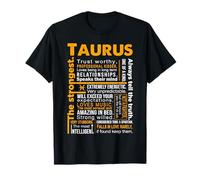 Camisa impresionante del signo del zodiaco Tauro Datos de Tauro Camiseta
