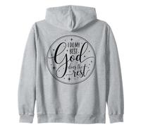 Camisa inspiradora de fe I Do My Best God Does The Rest Sudadera con Capucha