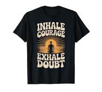 Camisa inspiradora de Yoga Inhale Courage Exhale Doubt Camiseta
