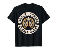 Camisa inspiradora de Yoga Inhale Courage Exhale Doubt Camiseta