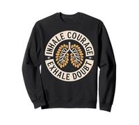 Camisa inspiradora de Yoga Inhale Courage Exhale Doubt Sudadera