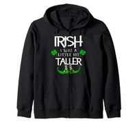 Camisa irlandesa con texto en inglés "I was a Little Bit Taller Funny Leprechaun Sudadera con Capucha
