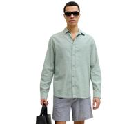 Jjesummer Linen Blend Camiseta L/S Sn, Verde (Granite Green), M