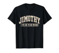 Camisa Jimothy está Bien ser Raro Camiseta gráfica económica, Hombre, Negro, XL