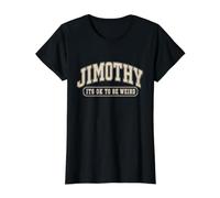 Camisa Jimothy está Bien ser Raro Camiseta gráfica económica, Mujer, Negro, M
