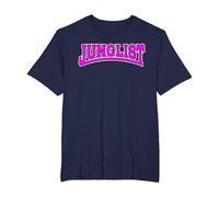 Camisa Junglist DrumnBass Breakbeat Camiseta, Hombre Tallas Grandes, Azul Marino, 5X Alto