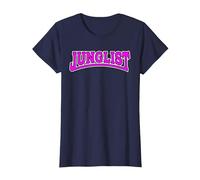 Camisa Junglist DrumnBass Breakbeat Camiseta, Mujer, Azul Marino, XL