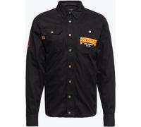 Camisa King Kerosin Psycedelic Chopper Workwear, negra, S