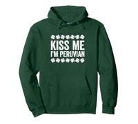 Camisa Kiss Me I'm Peruvian para Hombres, Mujeres y niños, Día de San Patricio Sudadera con Capucha