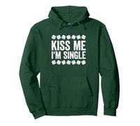 Camisa Kiss Me I'm Single para Hombres, Mujeres, niños, día de San Patricio Sudadera con Capucha