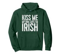 Camisa Kiss Me My DNA Says I'm Irish, Divertida para el Día de San Patricio Sudadera con Capucha